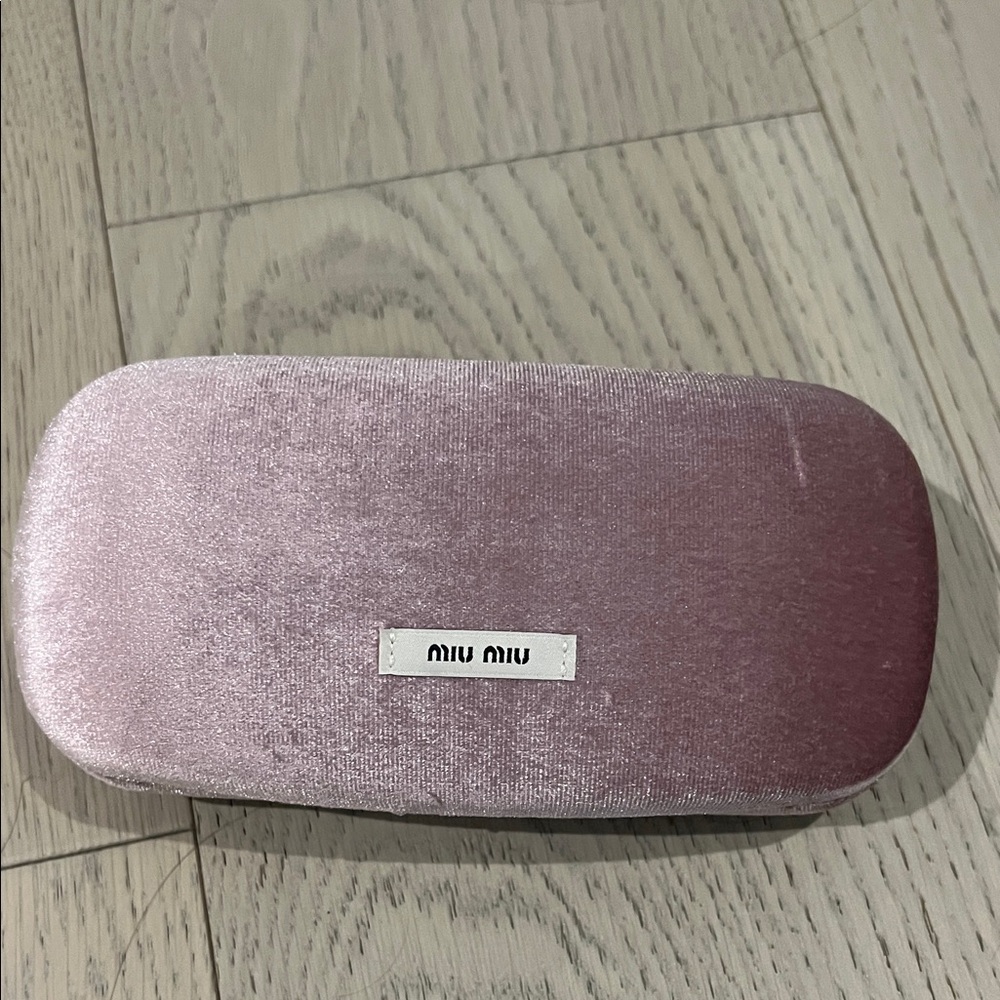 Miu Miu Blush Velvet Sunglasses Case